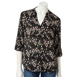 LC Lauren Conrad - Heart Blouse top Sz XS